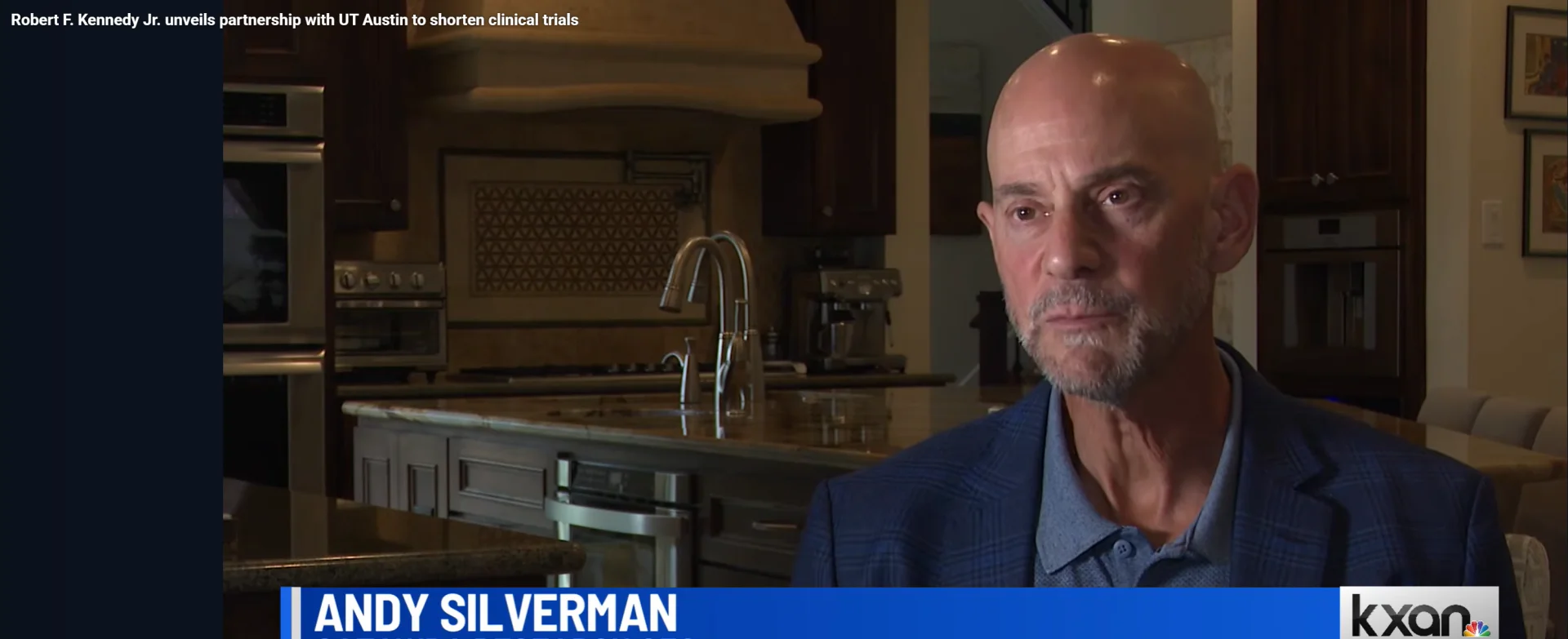 3A Research CEO Andy Silverman, PhD, during his KXAN News interview about clinical trials