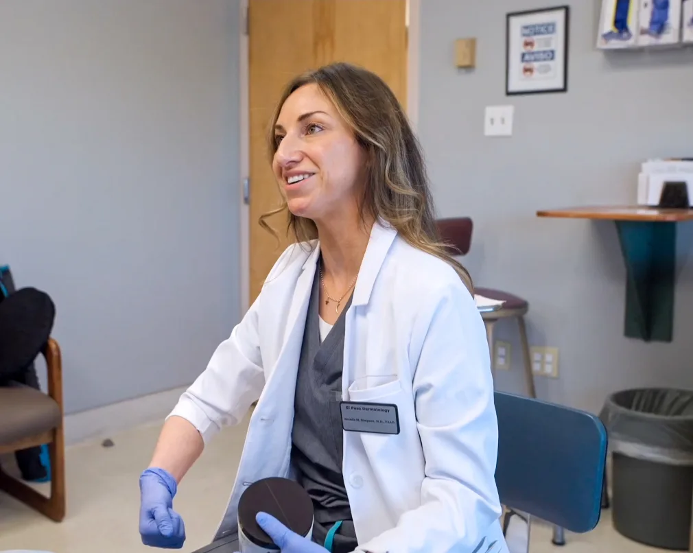 Physician giving advice